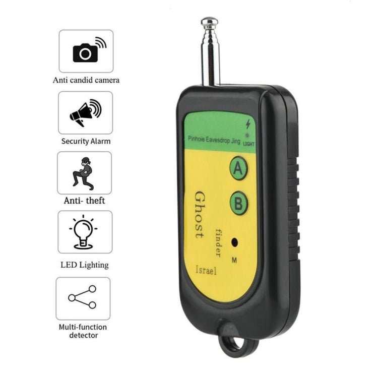 BEI WRH Ghost Detector Signal Bug RF Detector Finder Scanner Monitor Checker Pinhole Surveillance Camera Wireless Device(Black) - Mega Discount Store LebanonLebanon