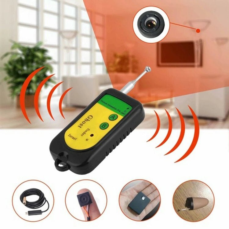 BEI WRH Ghost Detector Signal Bug RF Detector Finder Scanner Monitor Checker Pinhole Surveillance Camera Wireless Device(Black) - Mega Discount Store LebanonLebanon