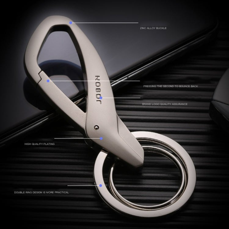 BEI WRH JOBON ZB - 197 Car Waist Hanging Keychain Double Ring Metal Keychain(Black) - Mega Discount Store LebanonLebanon