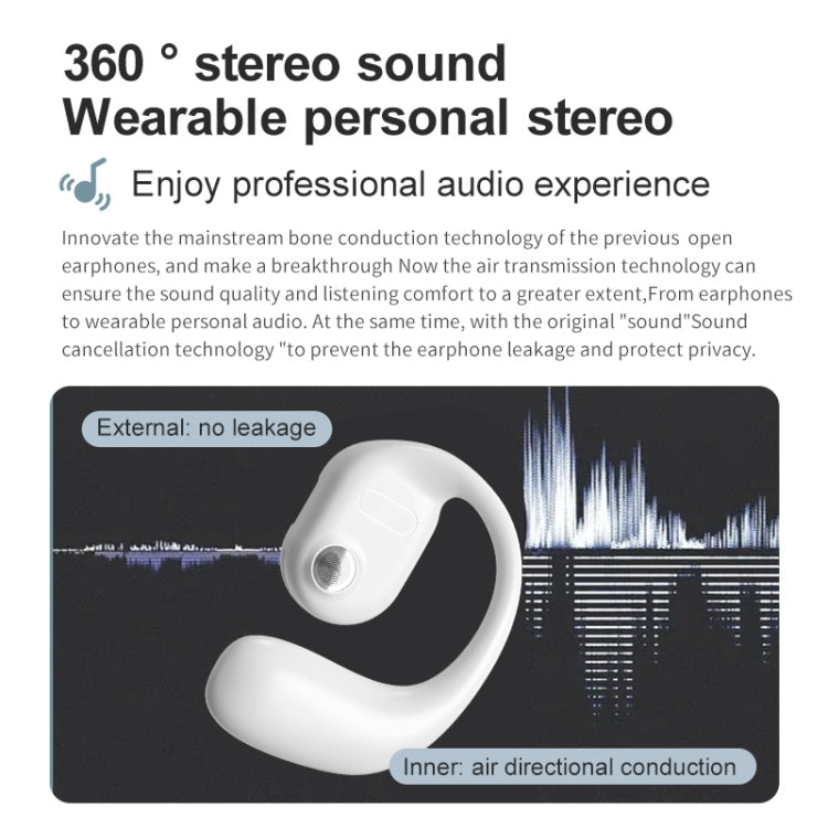BEI WRH YJ77 Bluetooth 5.2 Ear - mounted OWS Bone Conduction Headset(Left Ear Black) - Mega Discount Store LebanonLebanon